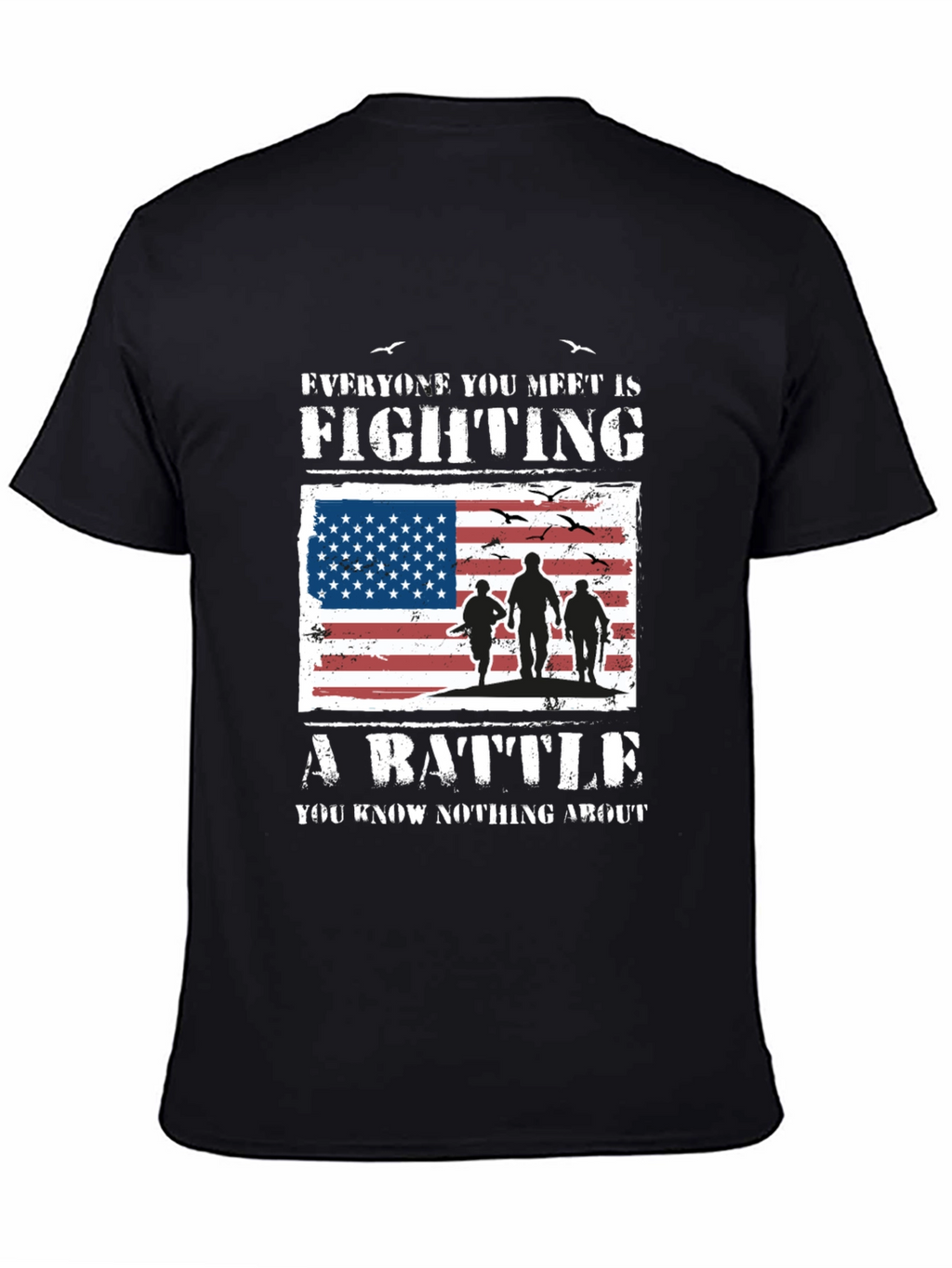 American Flag Veteran Battle T-Shirt
