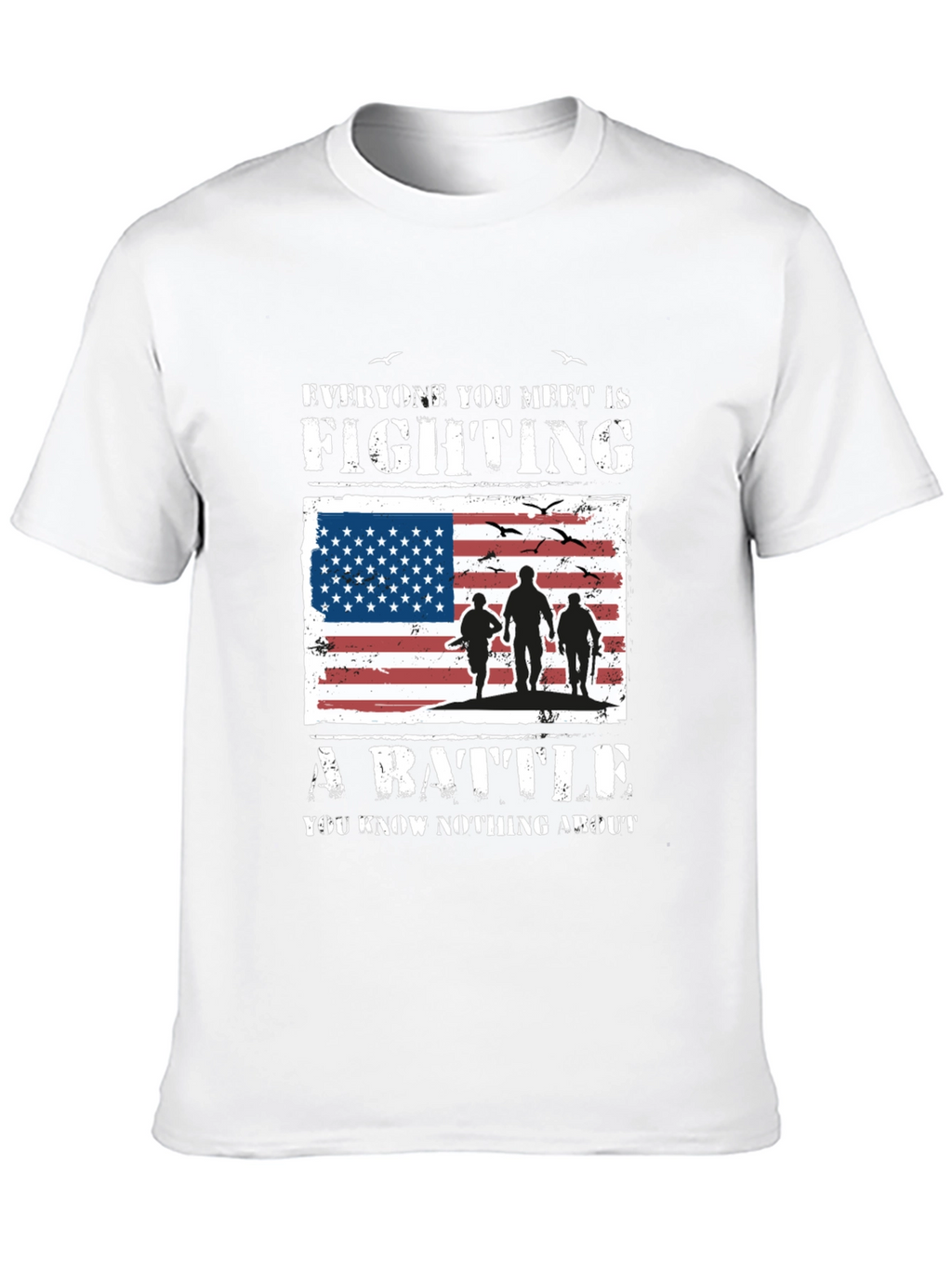 American Flag Veteran Battle T-Shirt