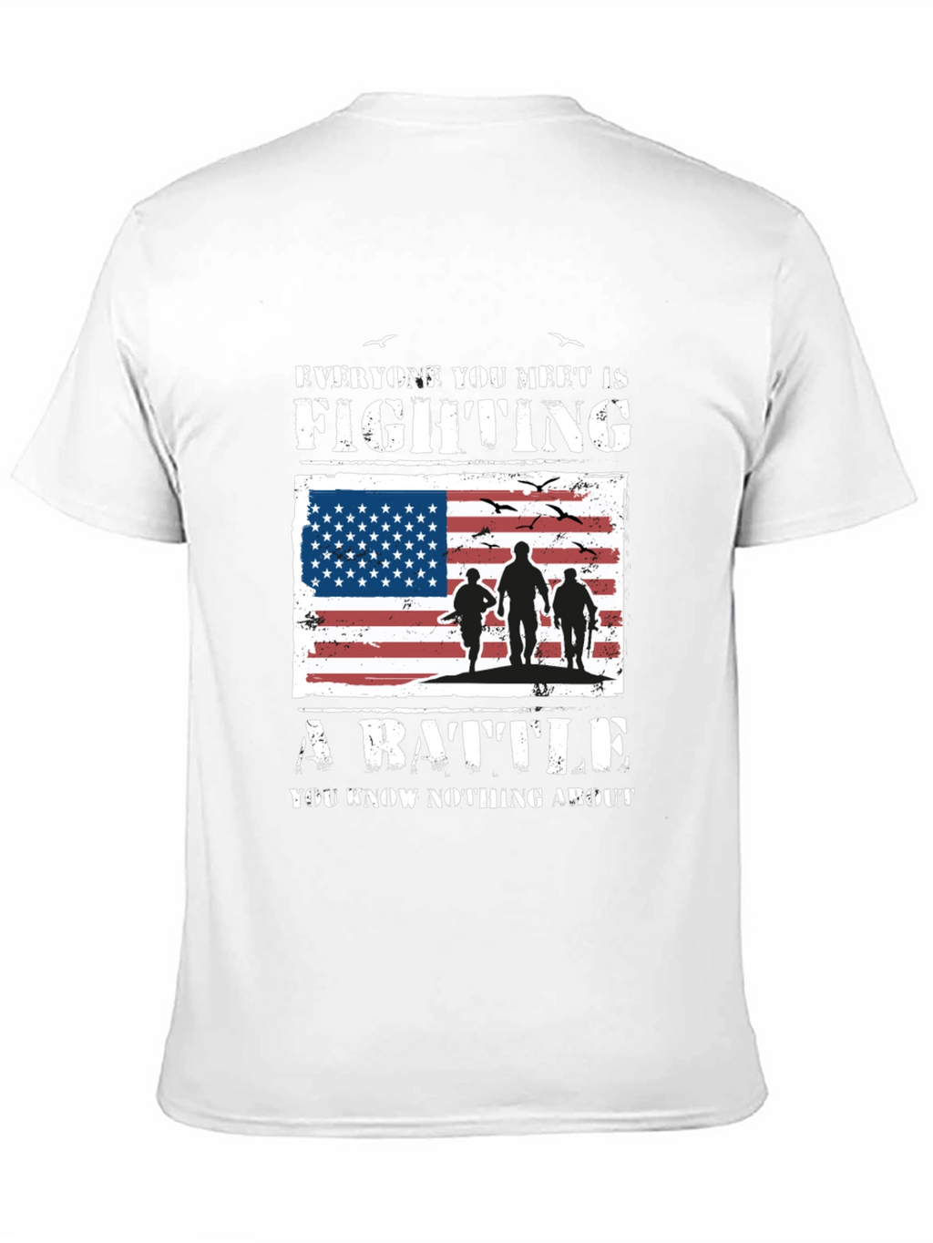 American Flag Veteran Battle T-Shirt