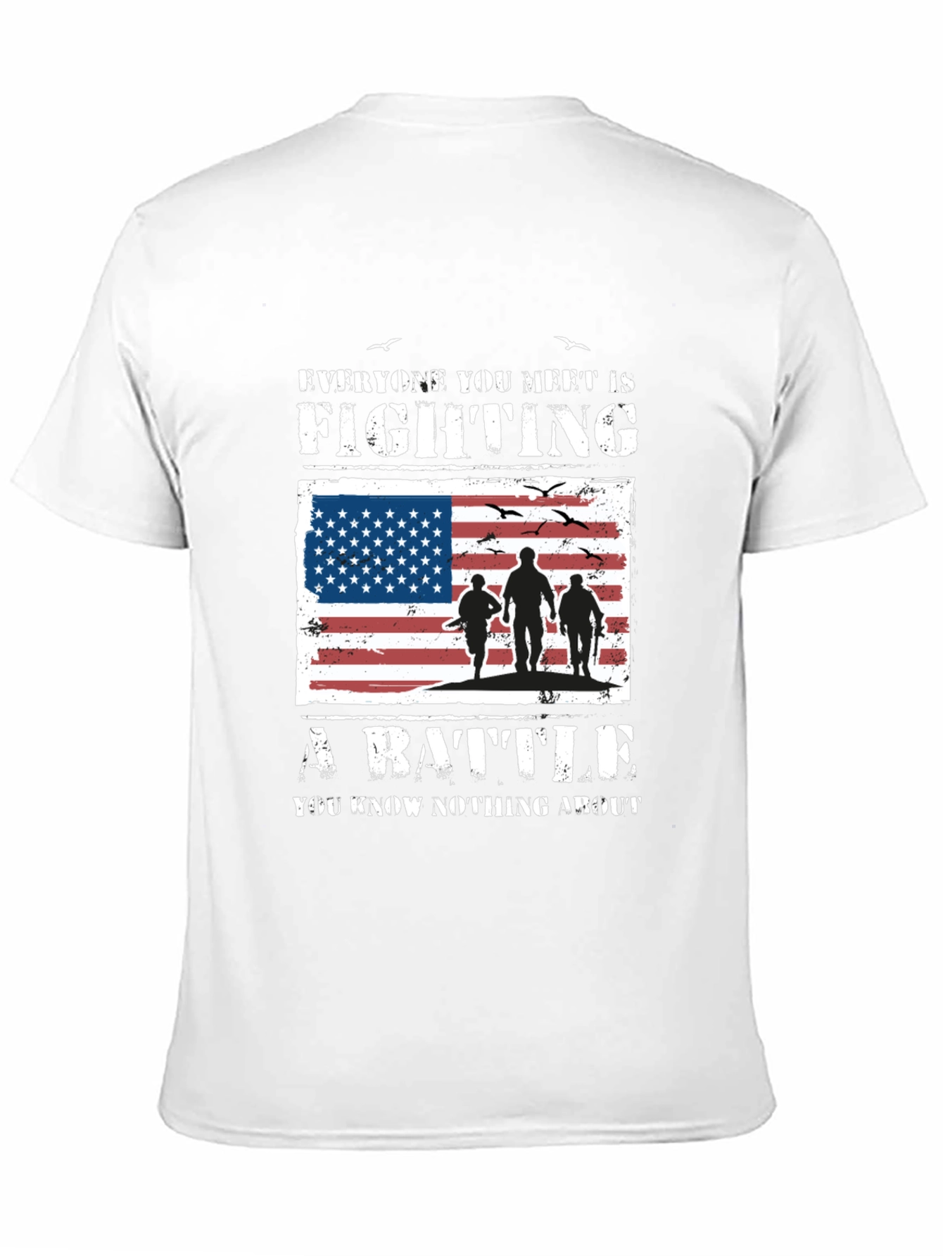 American Flag Veteran Battle T-Shirt