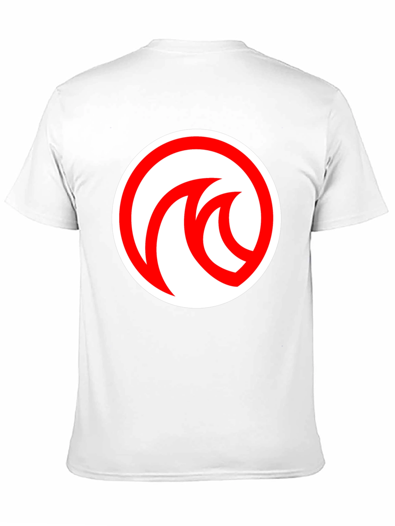 Modern Black T-Shirt with Red Circle Logo