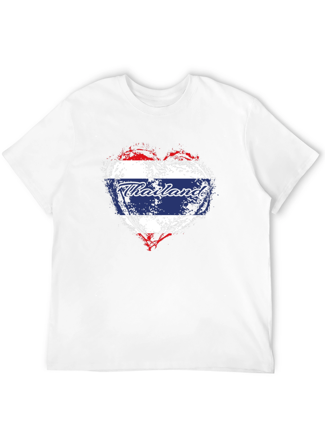 Thailand Flag Heart T-Shirt - Stylish Travel Souvenir Tee