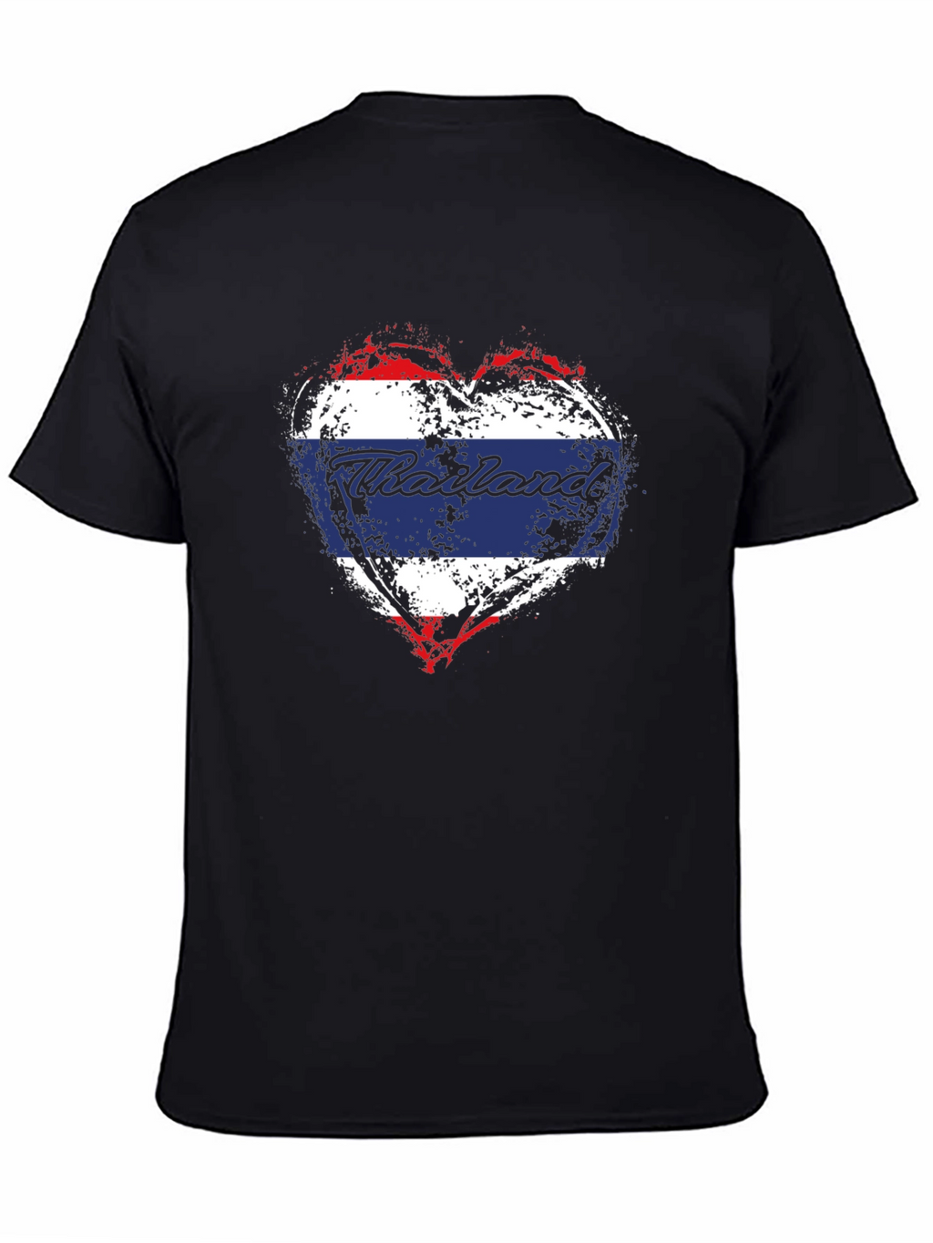 Thailand Flag Heart T-Shirt - Stylish Travel Souvenir Tee