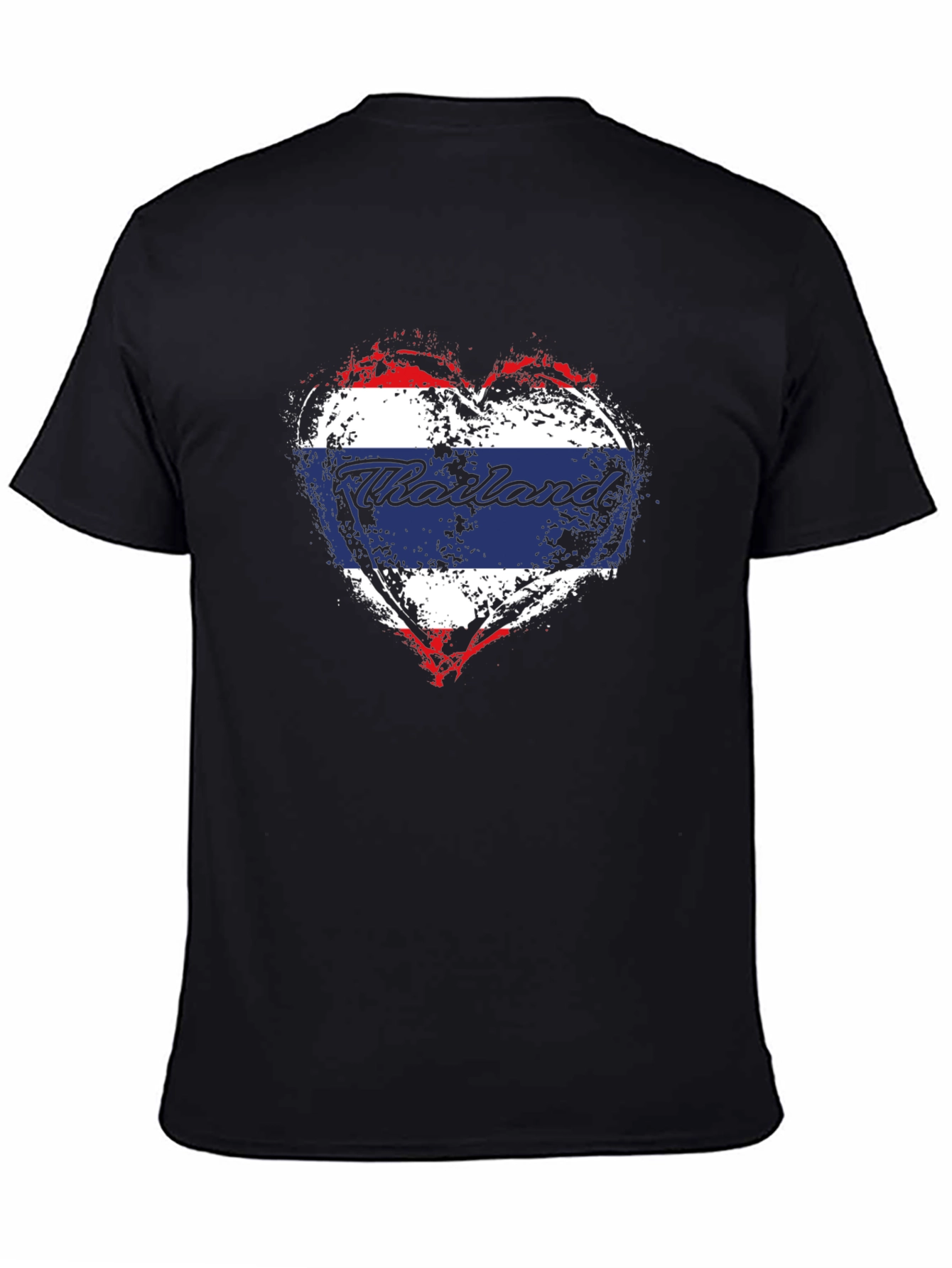 Thailand Flag Heart T-Shirt - Stylish Travel Souvenir Tee
