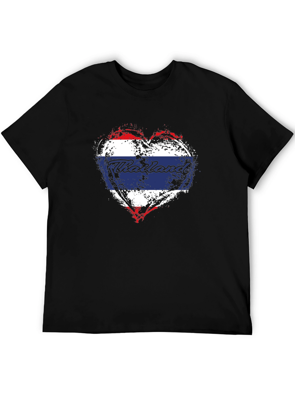 Thailand Flag Heart T-Shirt - Stylish Travel Souvenir Tee