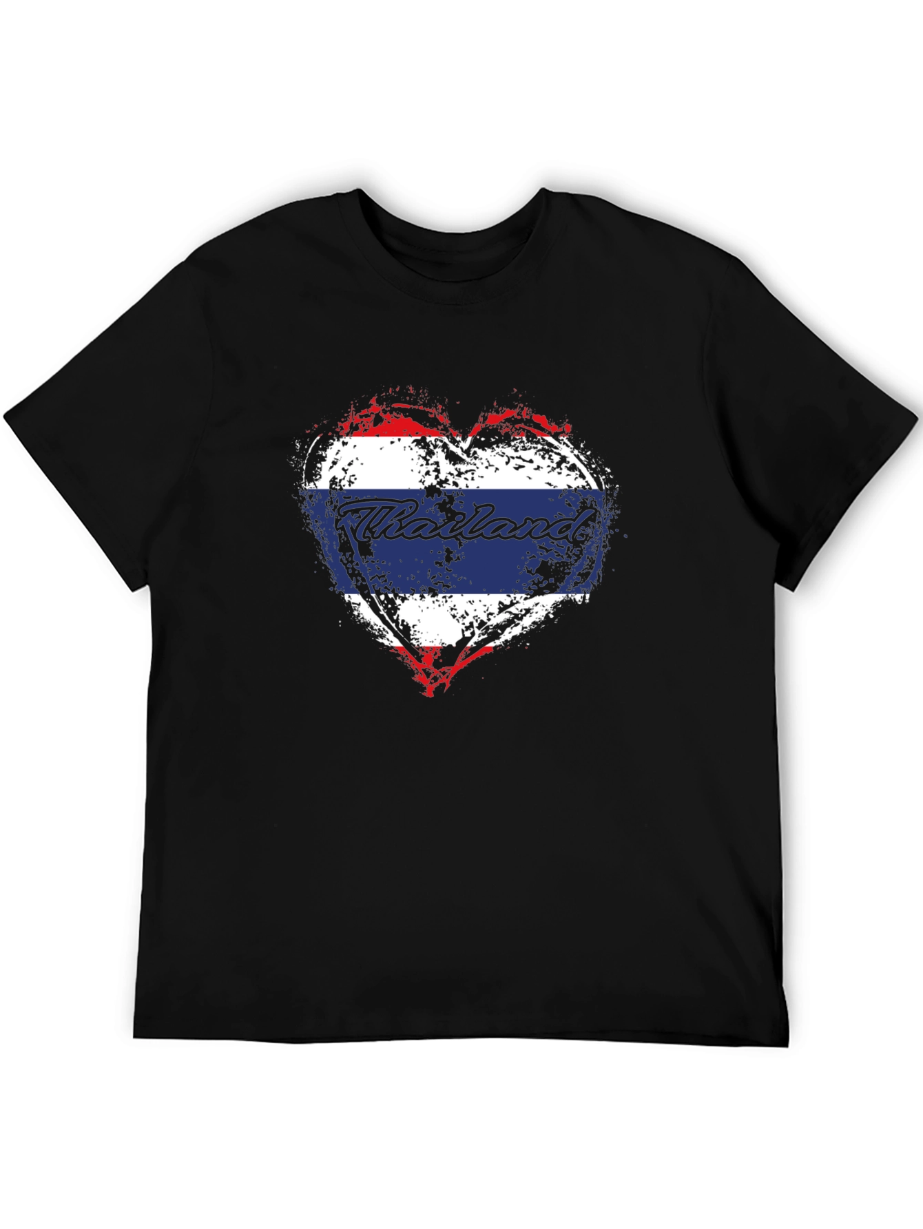 Thailand Flag Heart T-Shirt - Stylish Travel Souvenir Tee