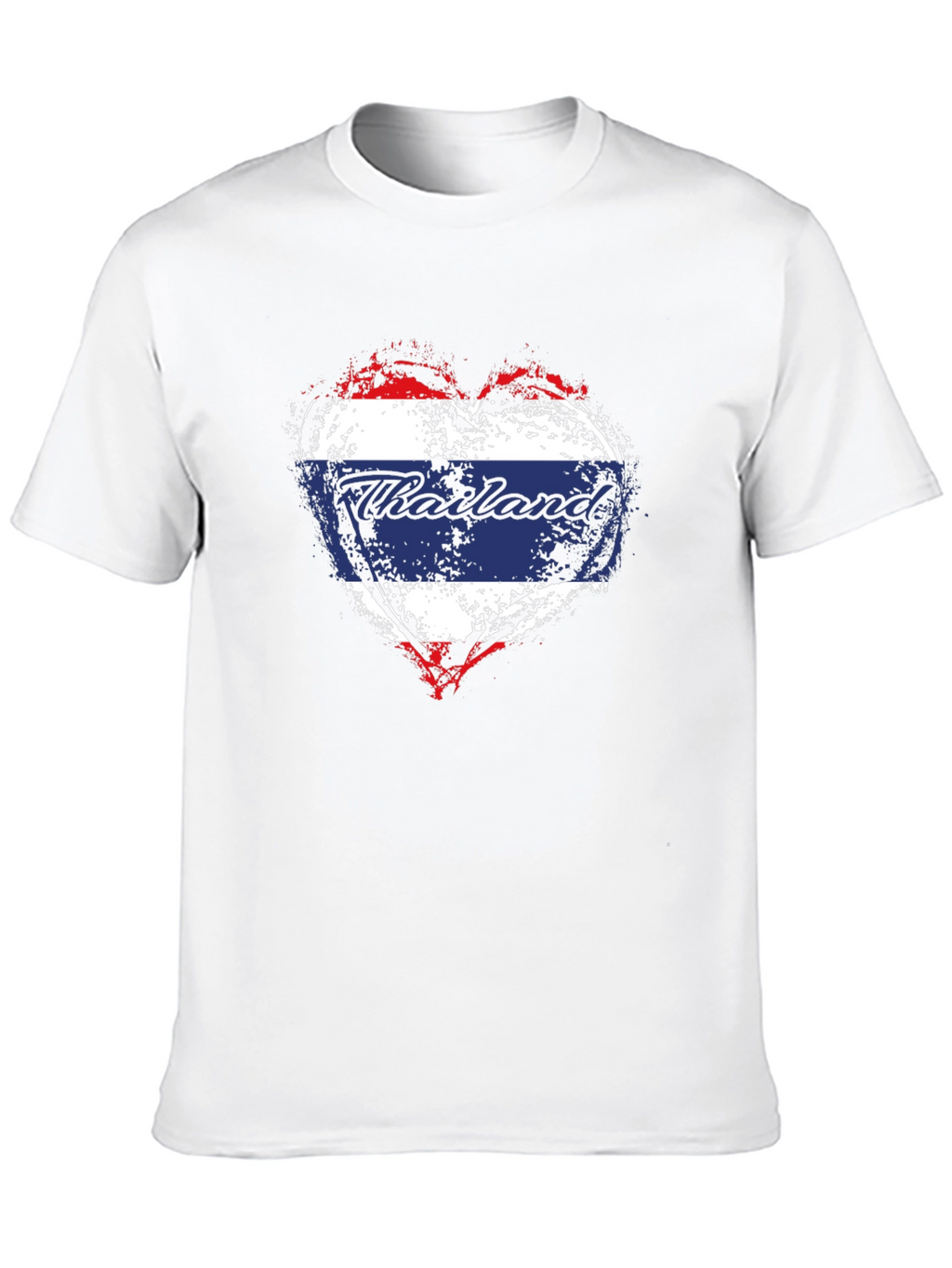Thailand Flag Heart T-Shirt - Stylish Travel Souvenir Tee