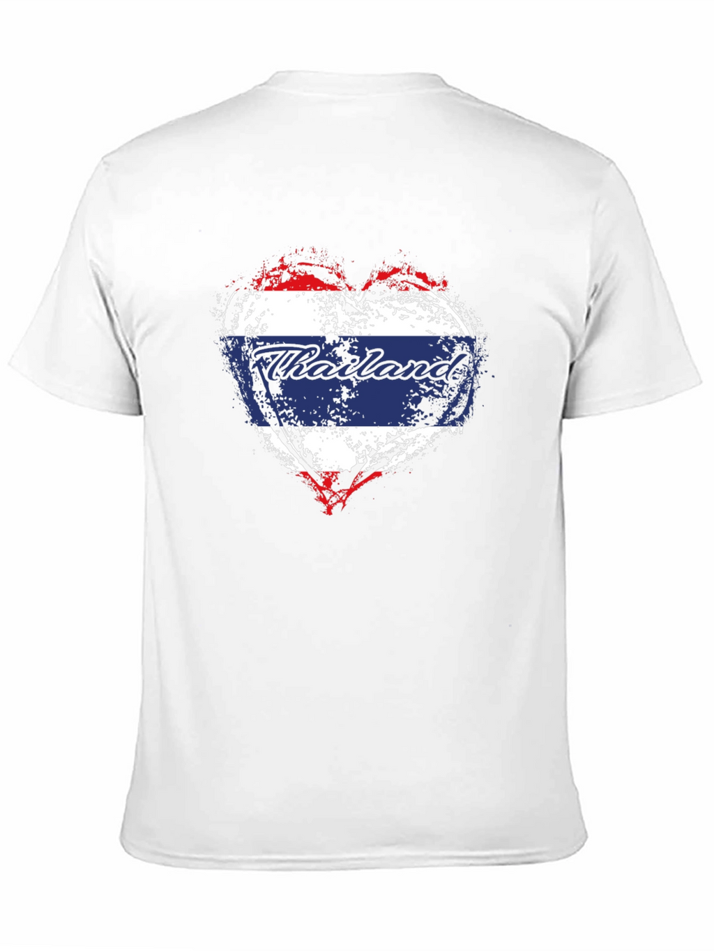 Thailand Flag Heart T-Shirt - Stylish Travel Souvenir Tee
