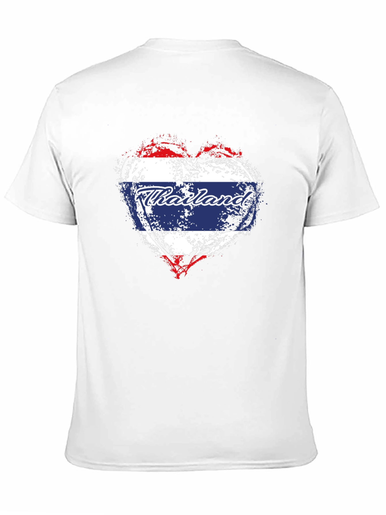 Thailand Flag Heart T-Shirt - Stylish Travel Souvenir Tee