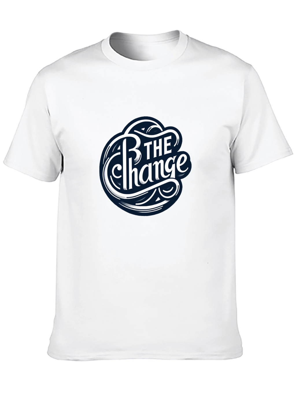 Be The Change Black Graphic T-Shirt