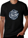 Be The Change Black Graphic T-Shirt