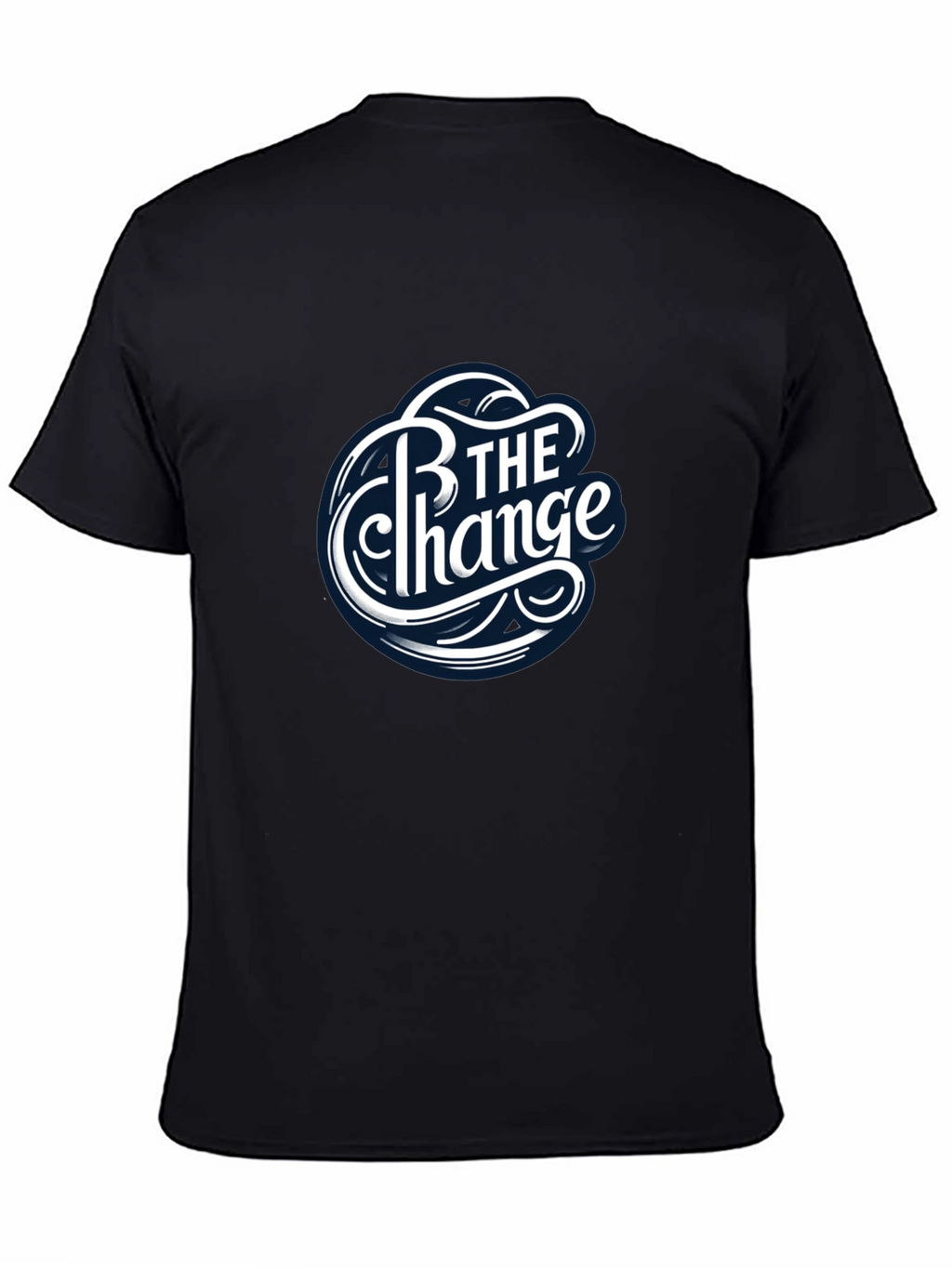 Be The Change Black Graphic T-Shirt