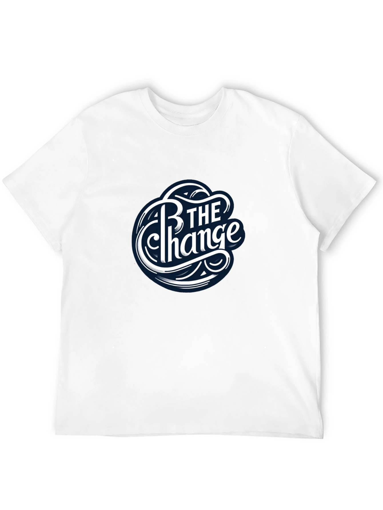 Be The Change Black Graphic T-Shirt