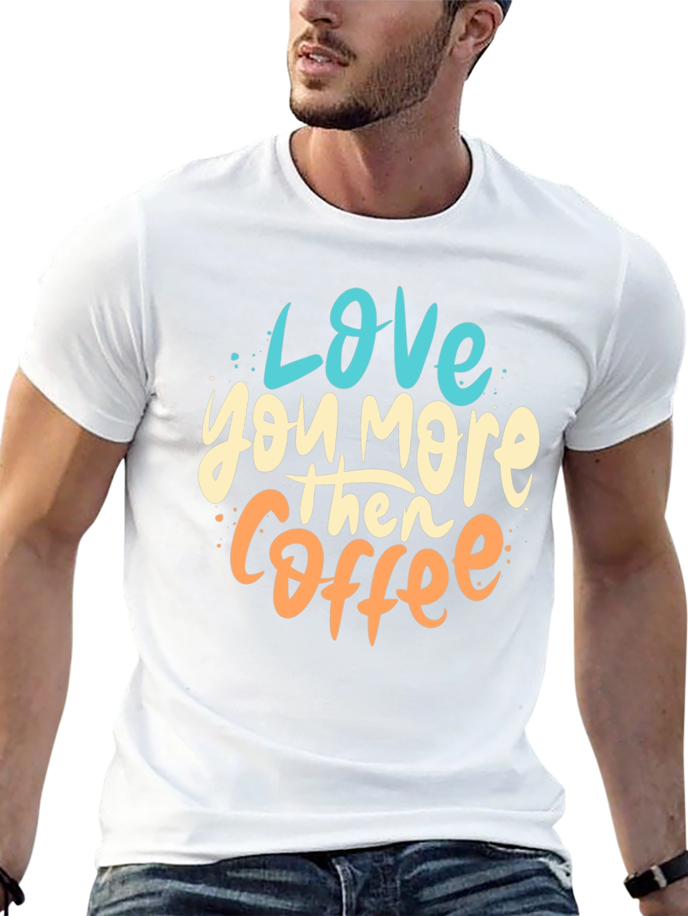 Love You More Than Coffee Graphic Tee