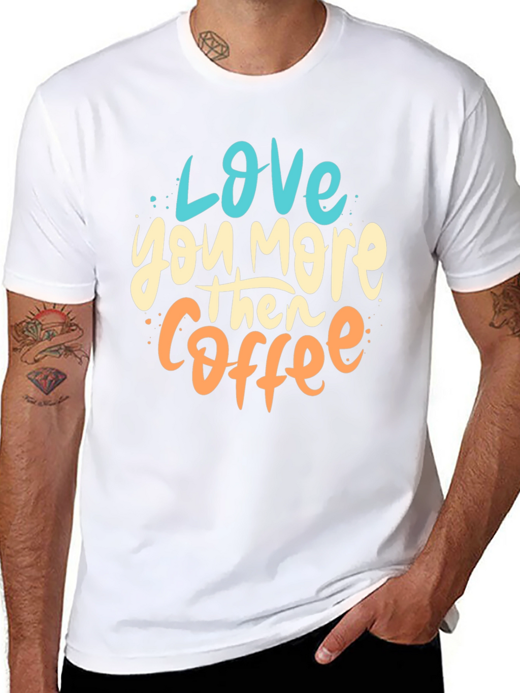 Love You More Than Coffee Graphic Tee