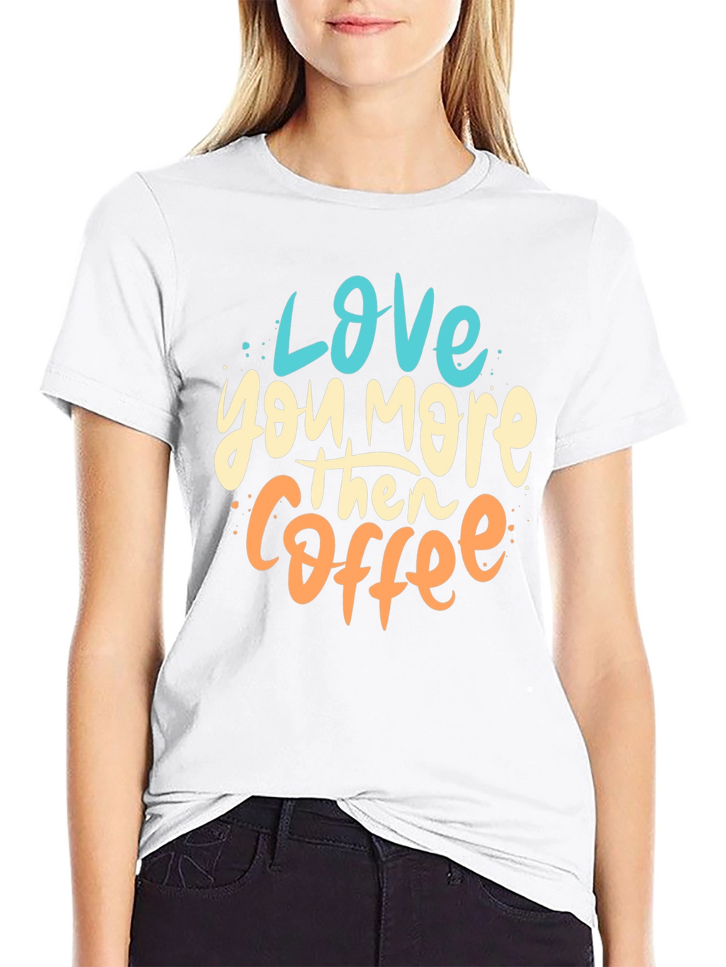 Love You More Than Coffee Graphic Tee