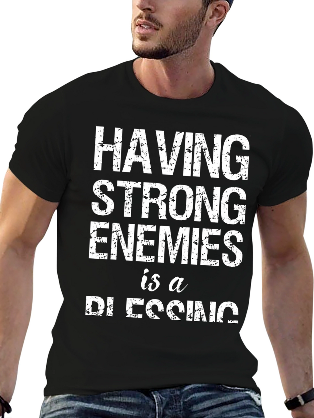 Strong Enemies Blessing Graphic T-Shirt