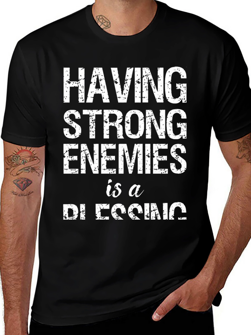 Strong Enemies Blessing Graphic T-Shirt