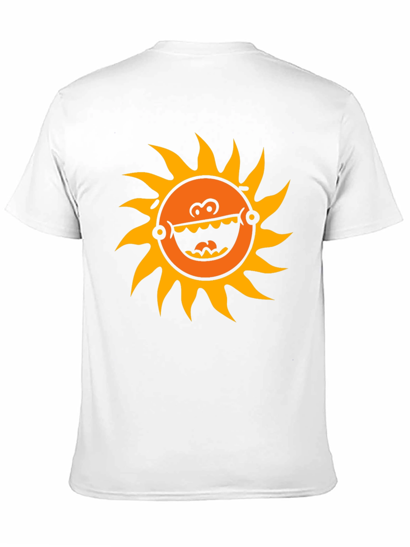 Funny Sun Graphic Black T-Shirt