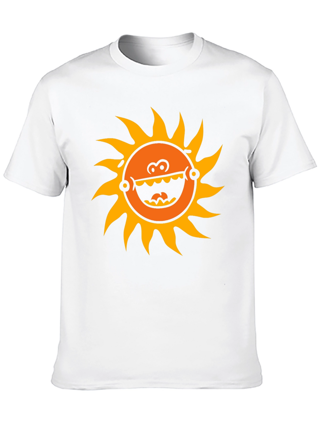 Funny Sun Graphic Black T-Shirt