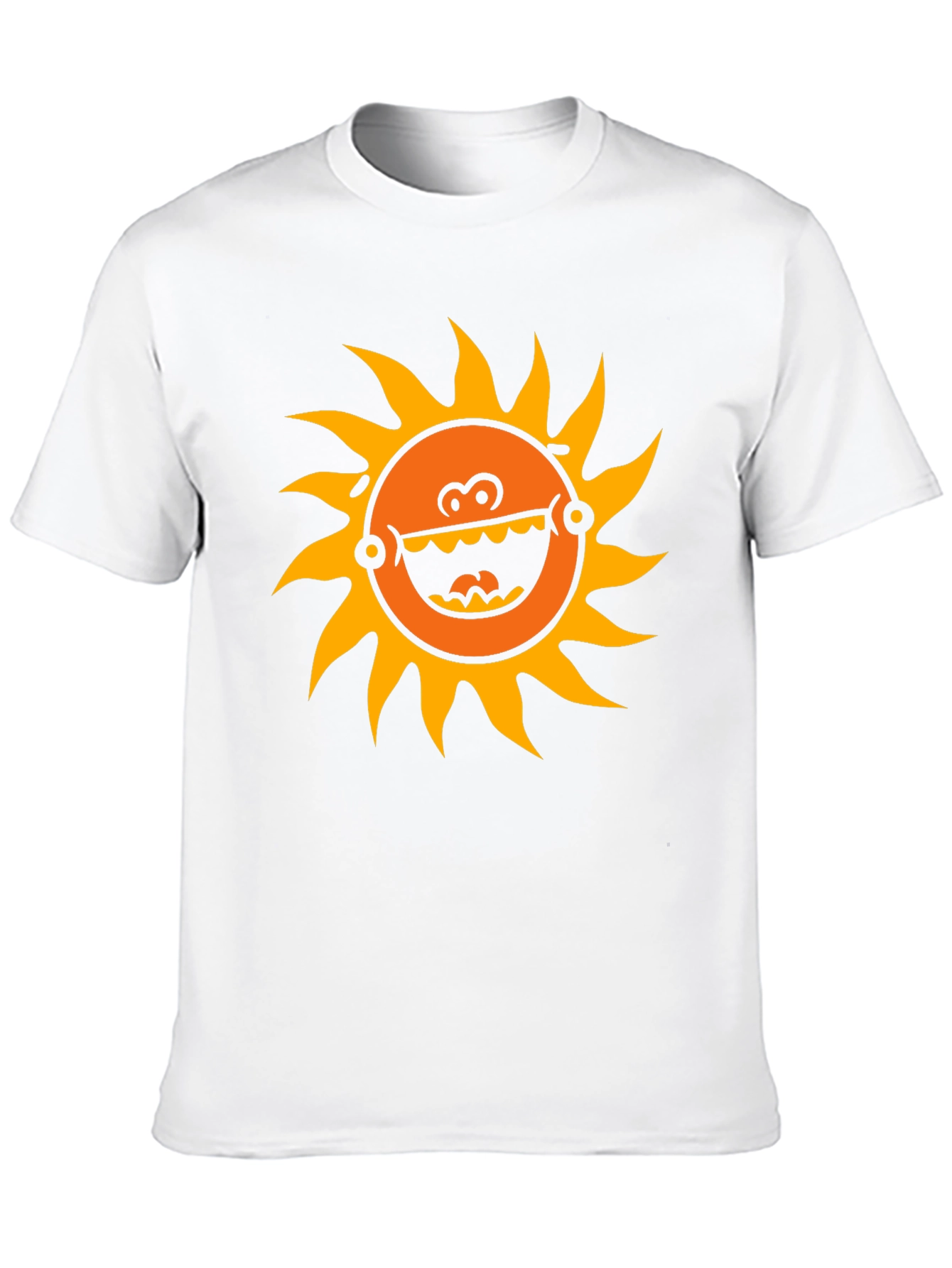 Funny Sun Graphic Black T-Shirt