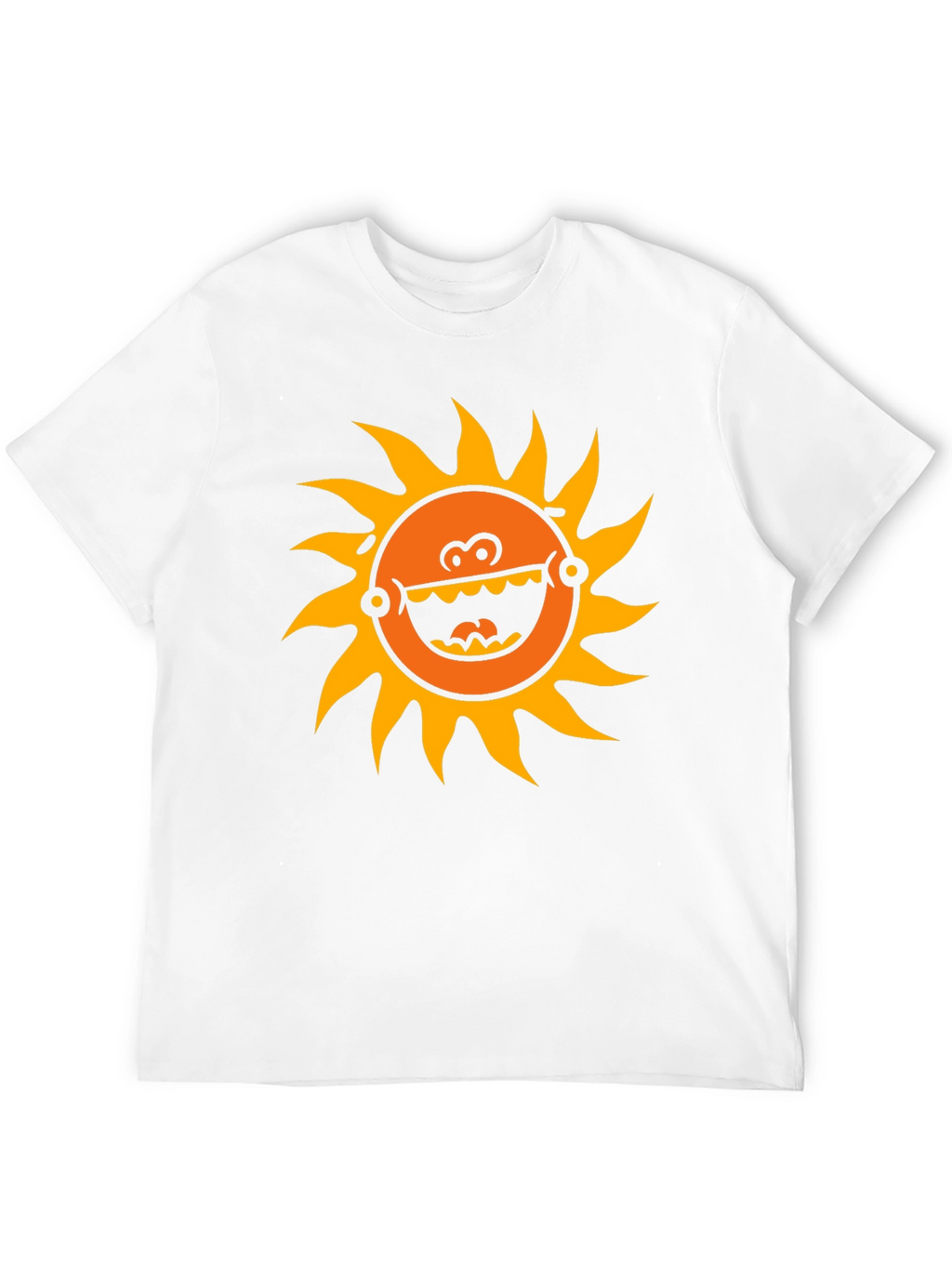 Funny Sun Graphic Black T-Shirt