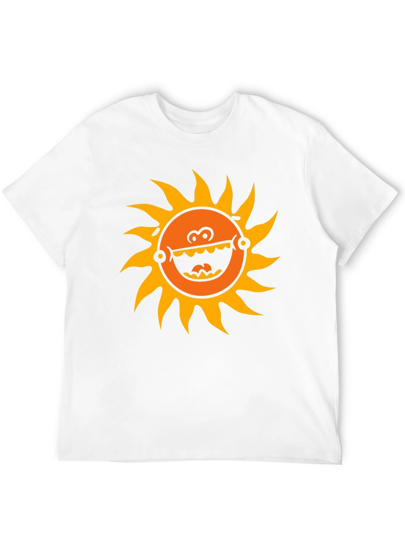Funny Sun Graphic Black T-Shirt