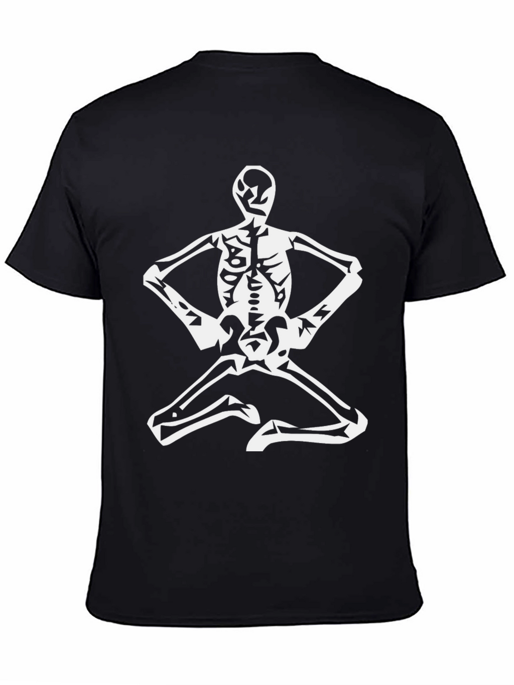 Skeleton Yoga T-Shirt - Black