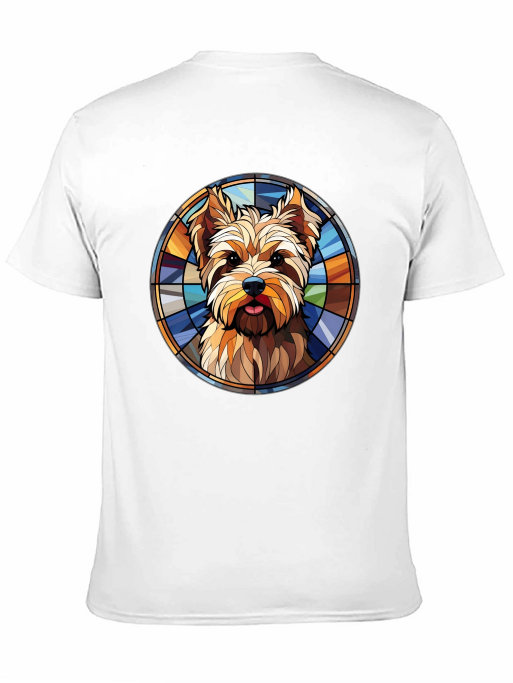 Yorkie Stained Glass T-Shirt – Artistic Dog Lover Tee