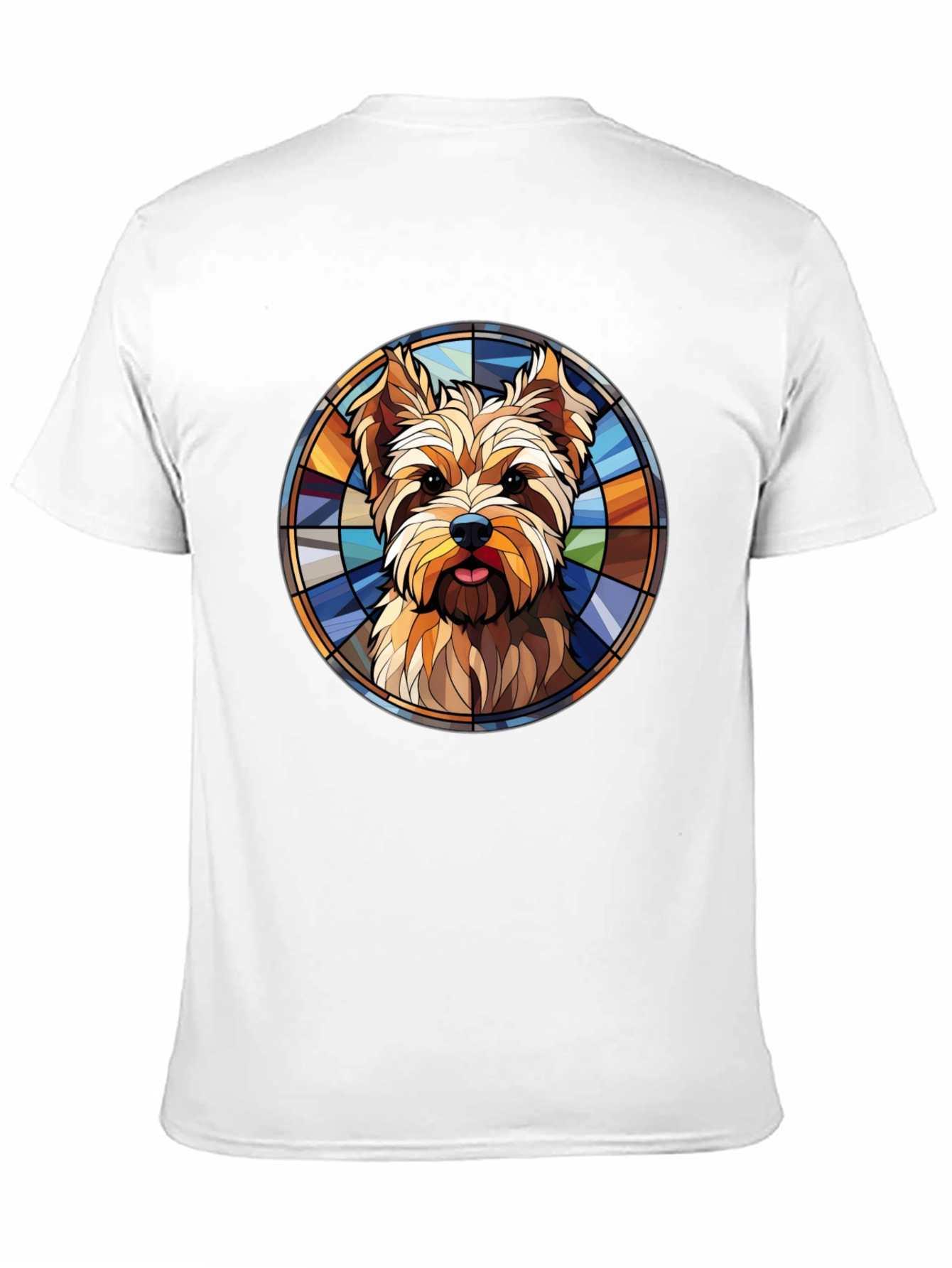 Yorkie Stained Glass T-Shirt – Artistic Dog Lover Tee
