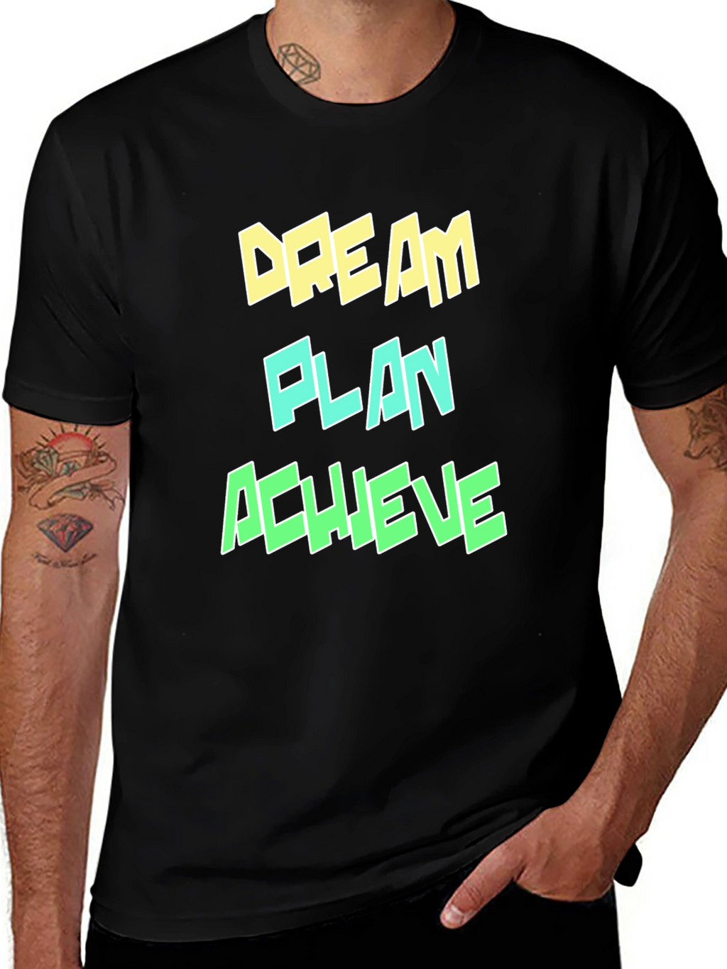 Dream Plan Achieve Graphic T-Shirt