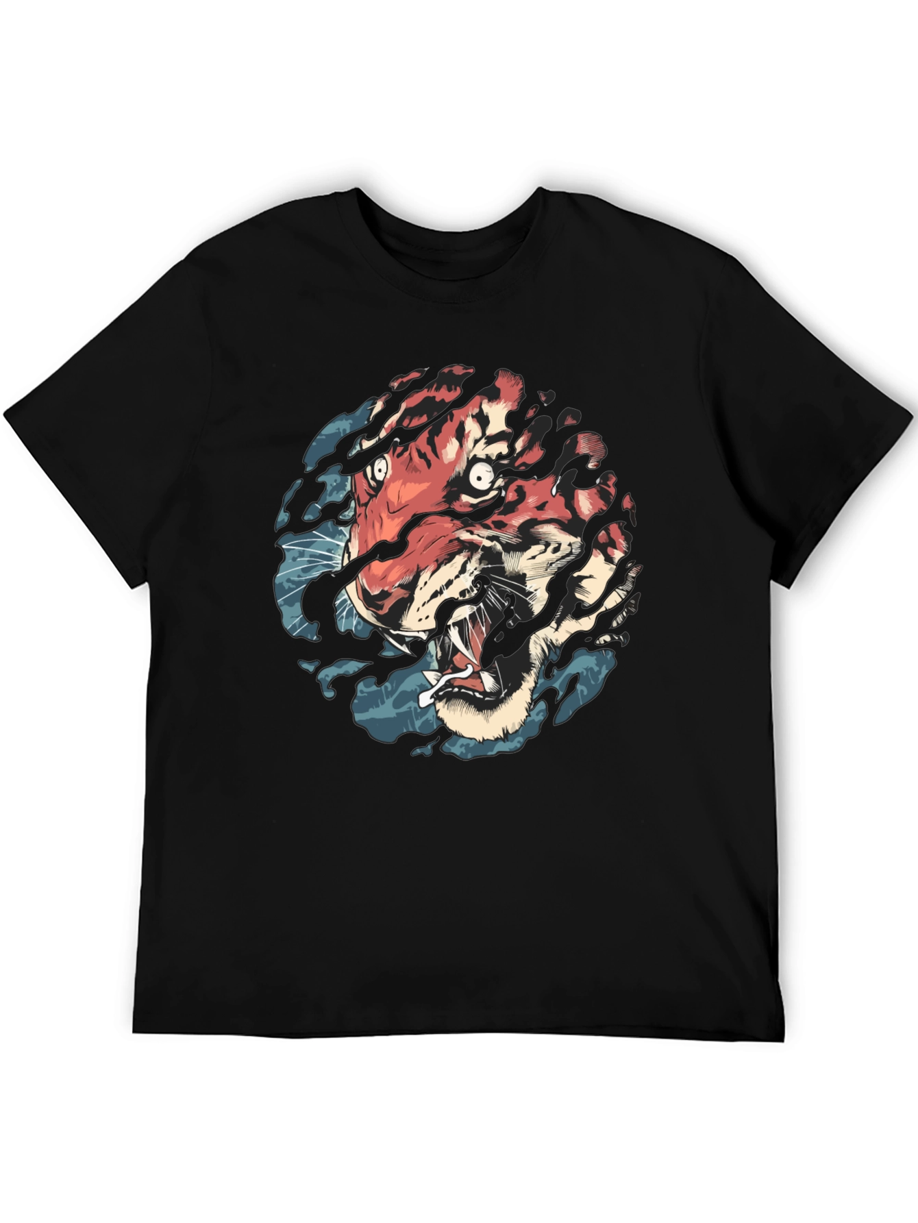 Tiger Graphic Black T-Shirt