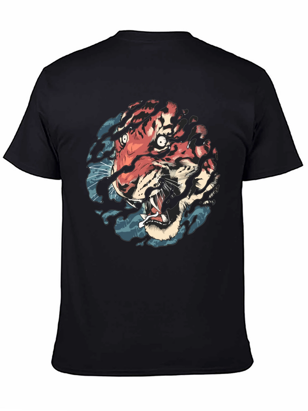 Tiger Graphic Black T-Shirt