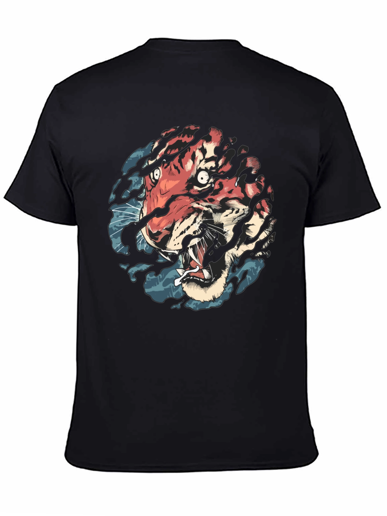 Tiger Graphic Black T-Shirt