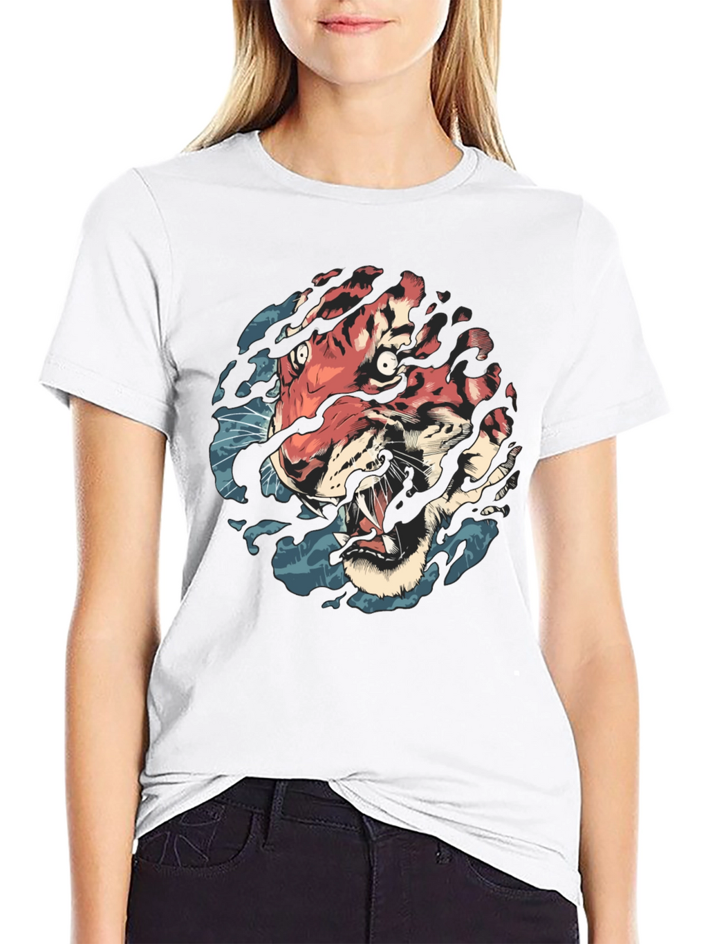 Tiger Graphic Black T-Shirt