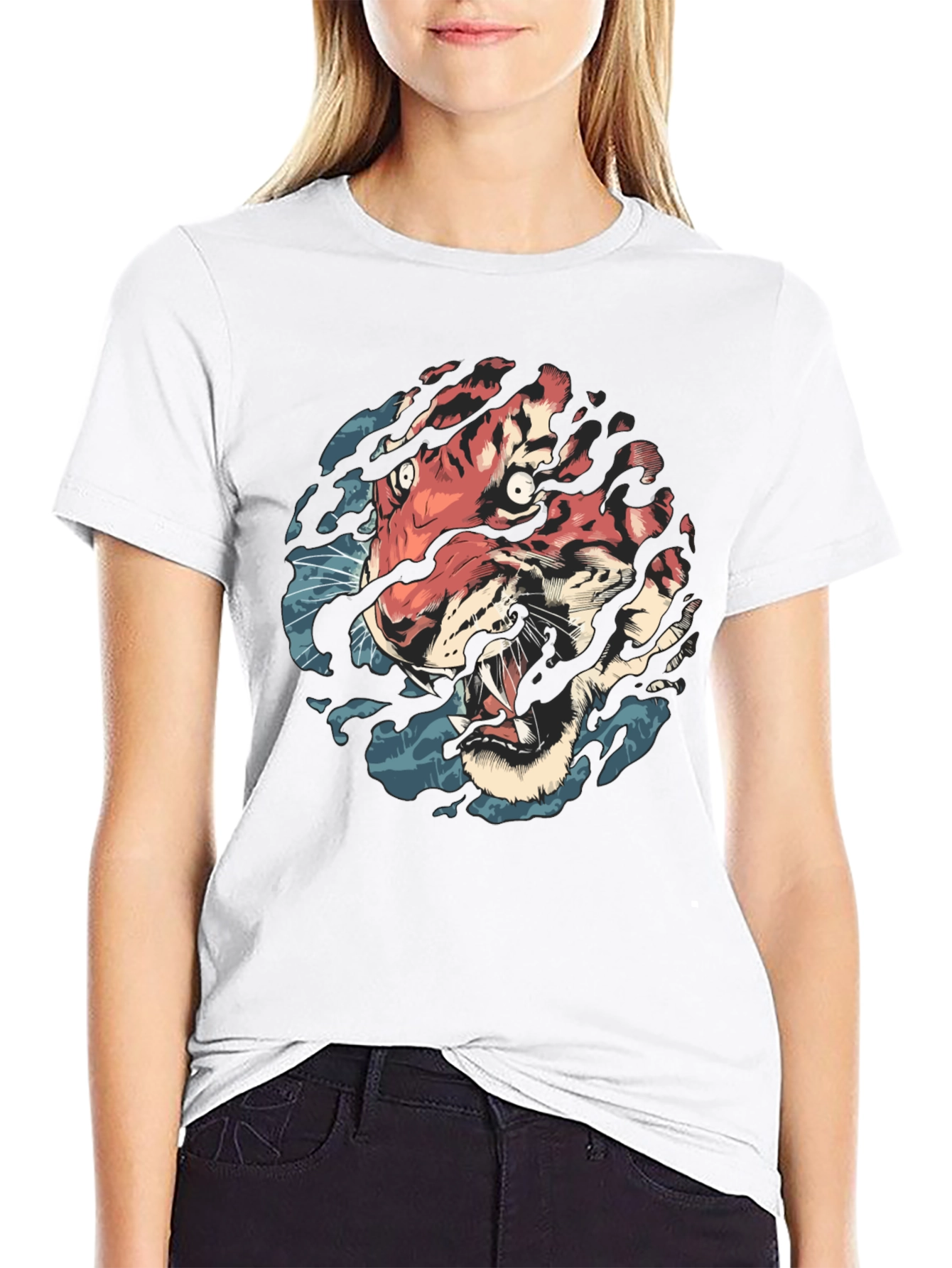 Tiger Graphic Black T-Shirt