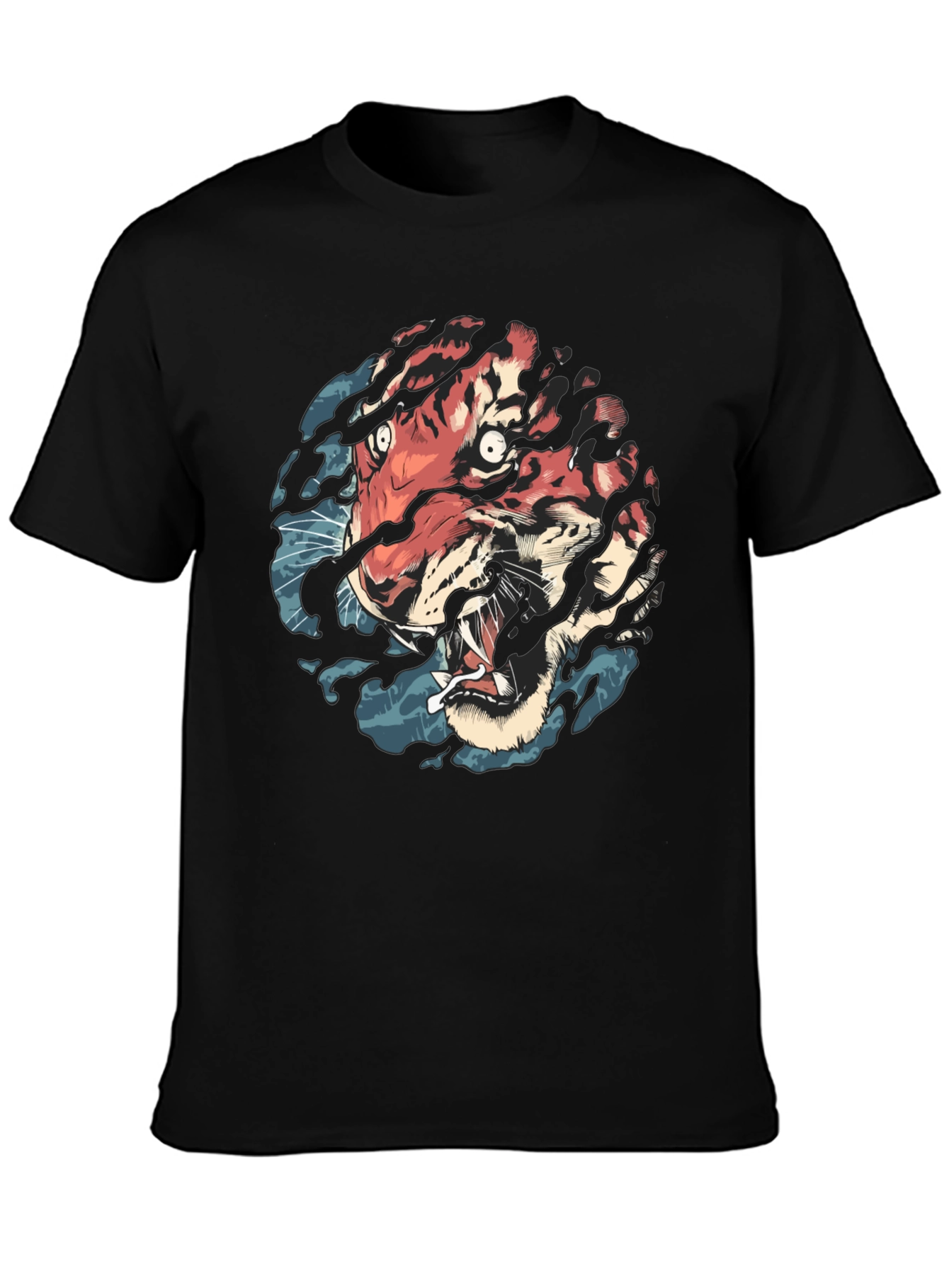 Tiger Graphic Black T-Shirt