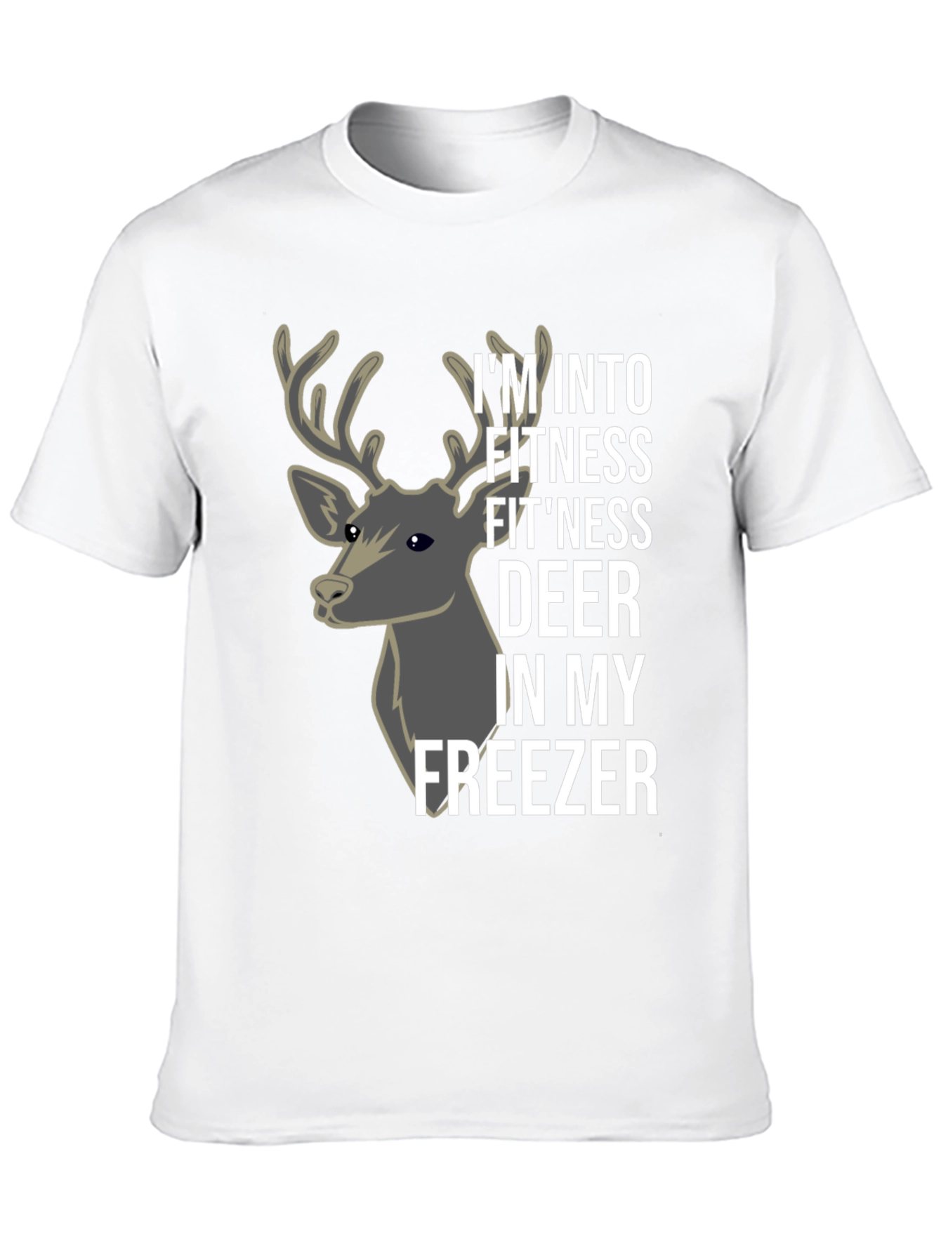 Fitness Deer T-Shirt - Funny Gym & Hunting Tee