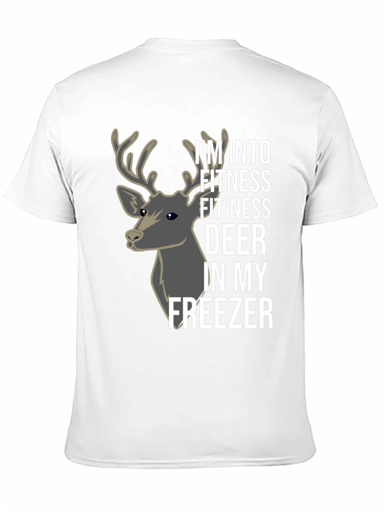 Fitness Deer T-Shirt - Funny Gym & Hunting Tee