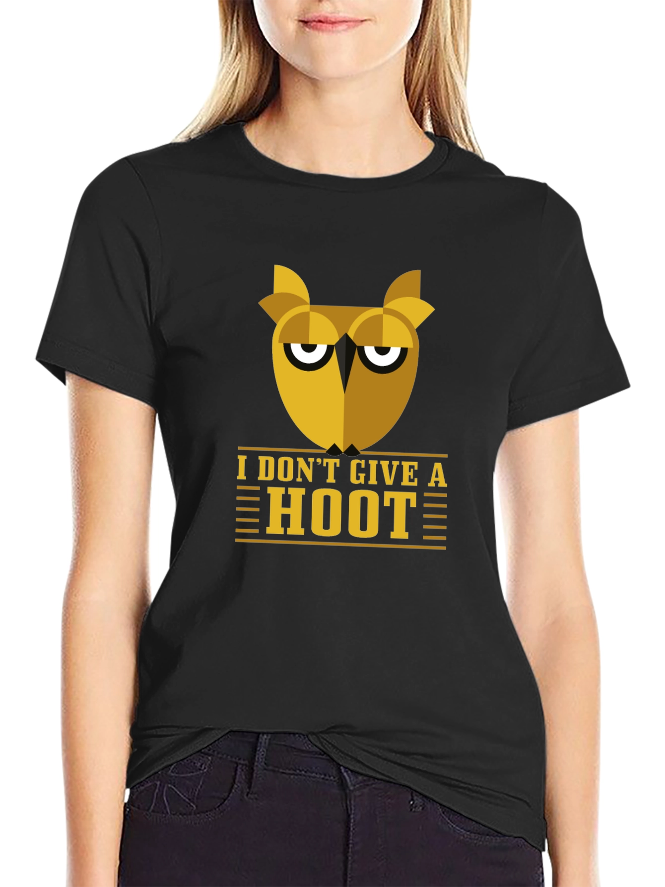 I Dont Give A Hoot Owl Graphic Tee