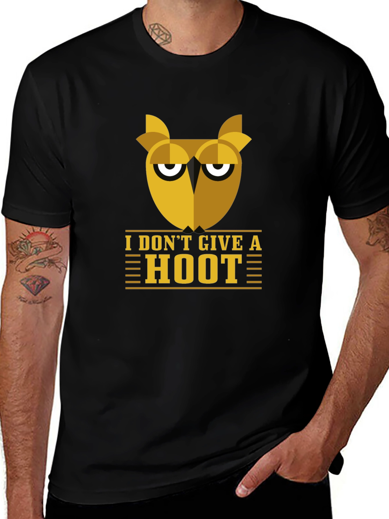 I Dont Give A Hoot Owl Graphic Tee