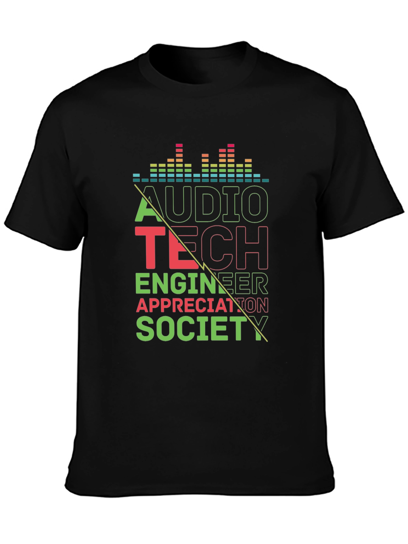 Audio Tech Engineer Appreciation Society Black T-Shirt