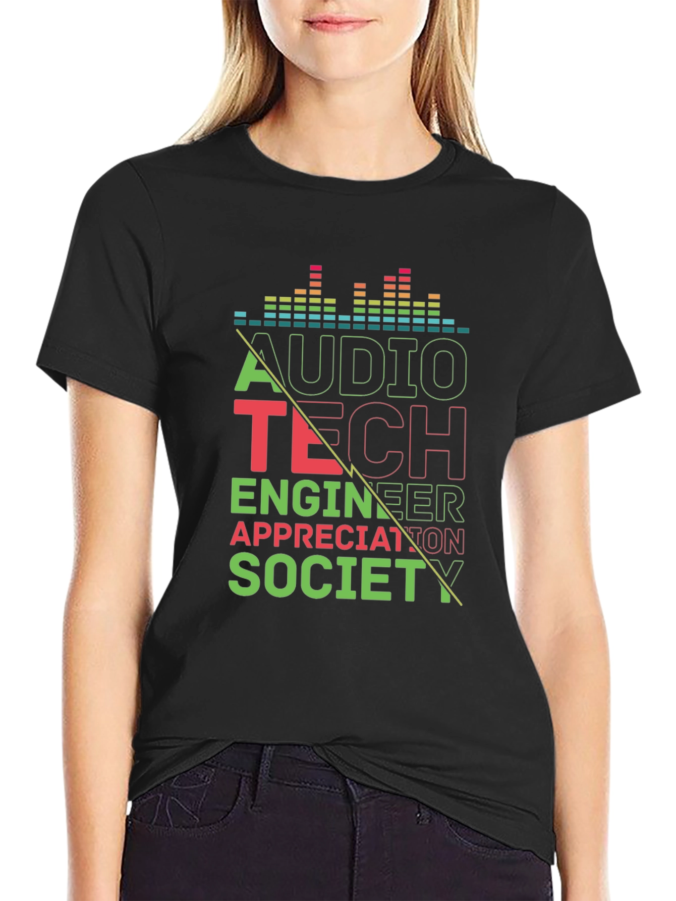 Audio Tech Engineer Appreciation Society Black T-Shirt
