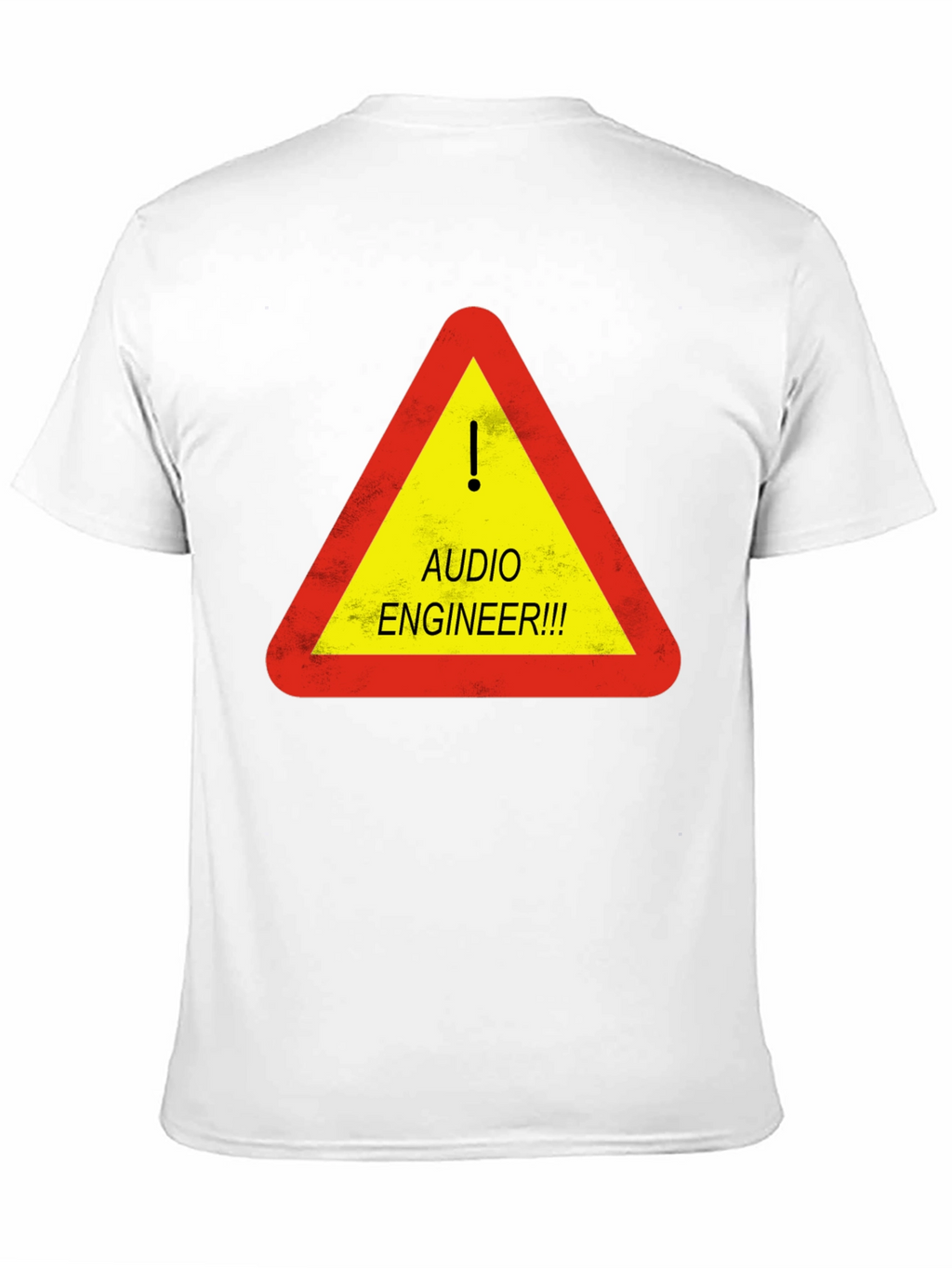 Audio Engineer Warning T-Shirt - Black