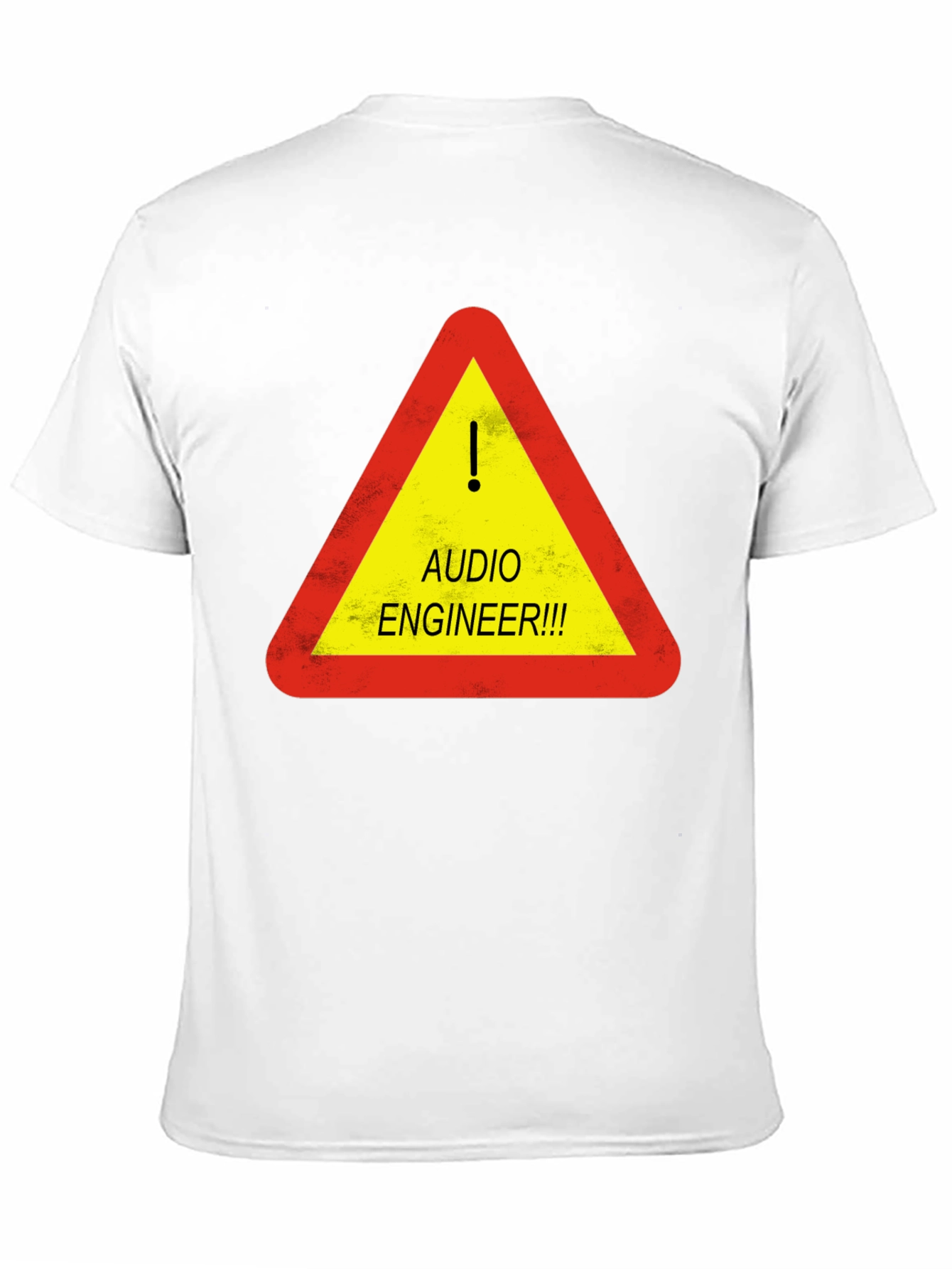 Audio Engineer Warning T-Shirt - Black