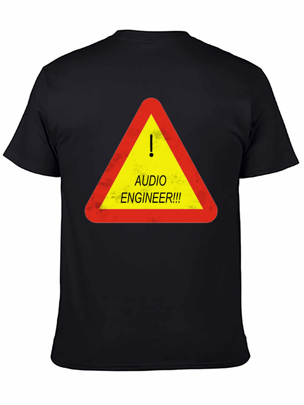 Audio Engineer Warning T-Shirt - Black