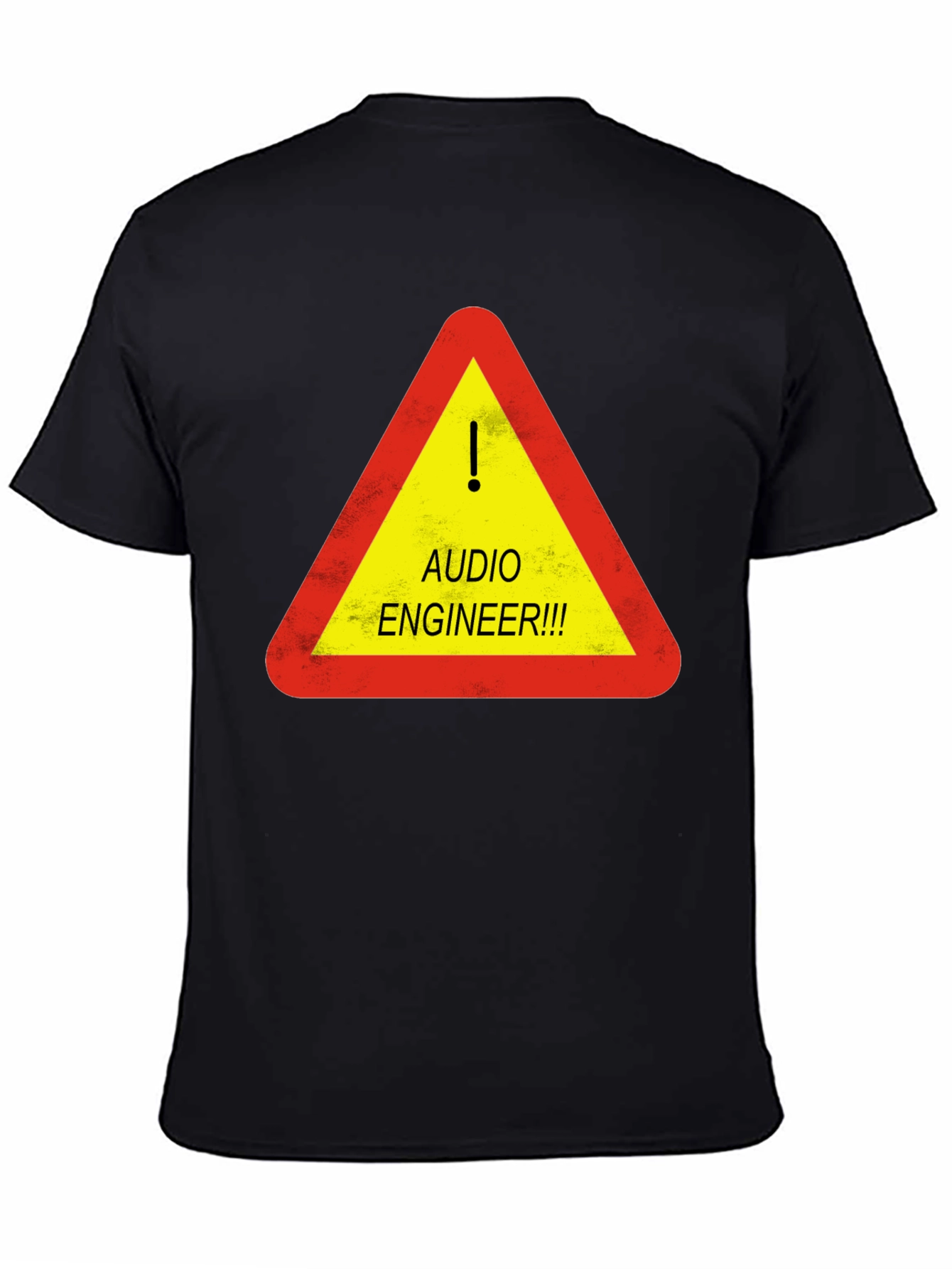 Audio Engineer Warning T-Shirt - Black