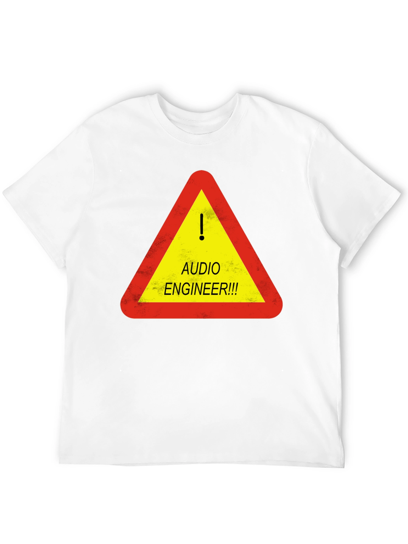 Audio Engineer Warning T-Shirt - Black