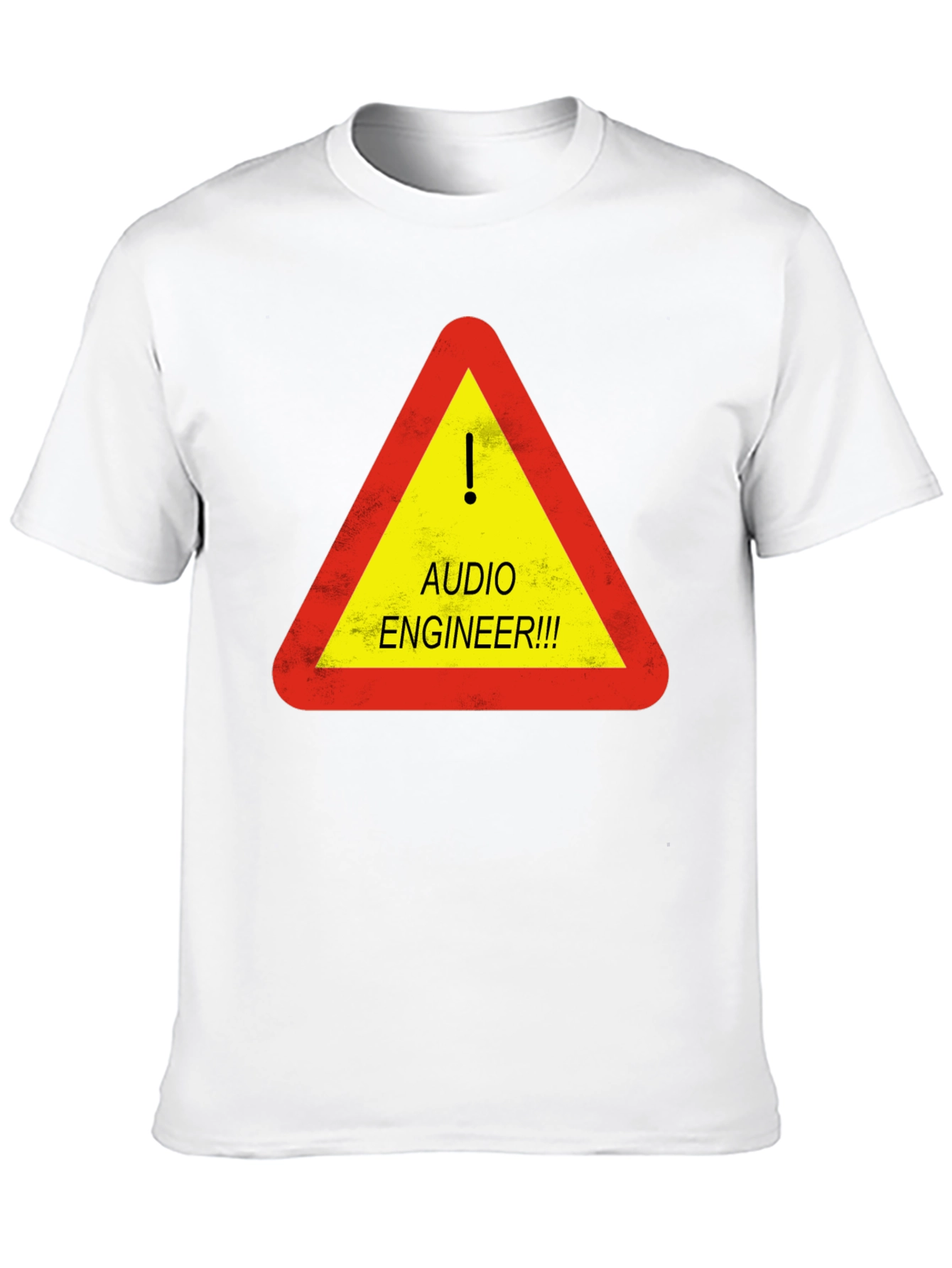 Audio Engineer Warning T-Shirt - Black
