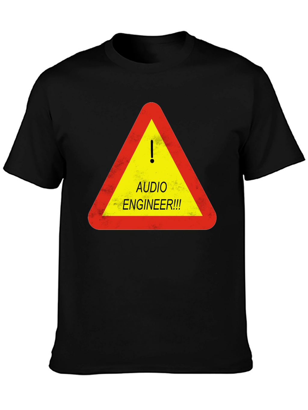 Audio Engineer Warning T-Shirt - Black